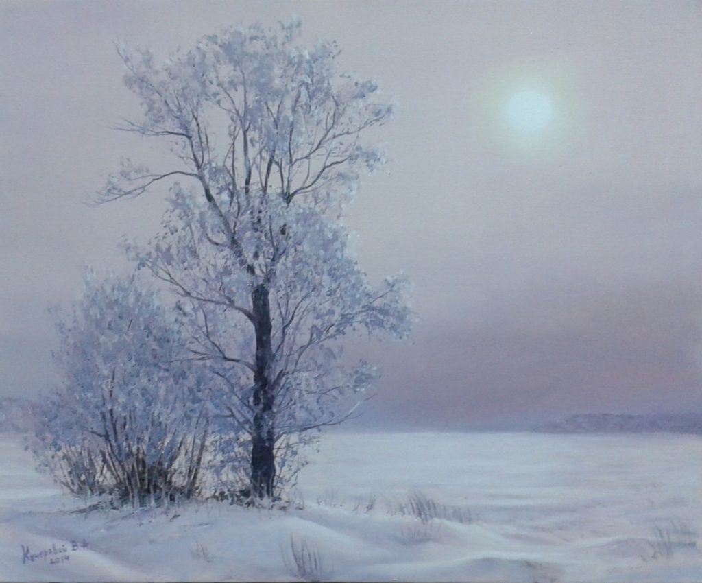 In Solitude — oil painting by Viktor Kucheryavyy