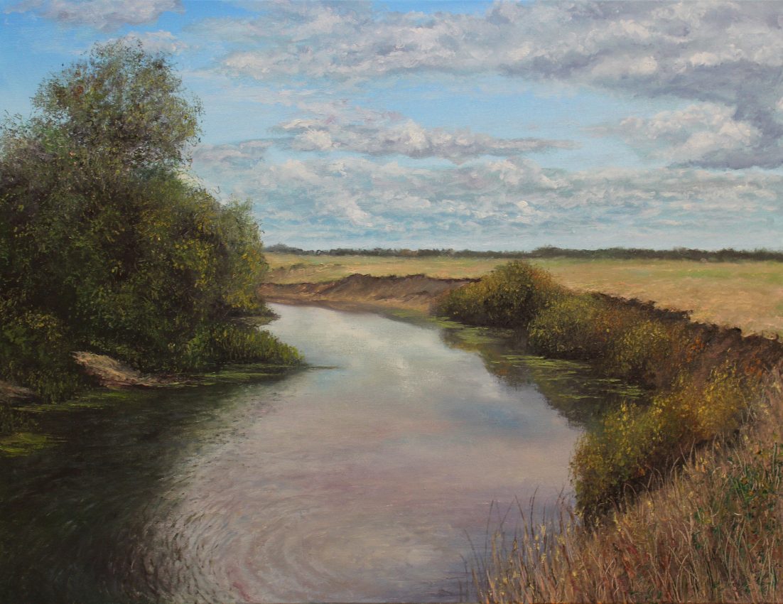 Contentment — summer memories oil painting by Viktor Kucheryavyy, 50 x 65 cm