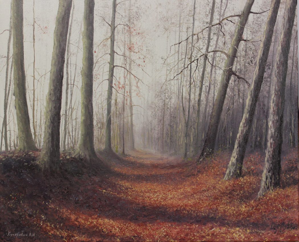 The Walk — original oil on canvas painting by Viktor Kucheryavyy