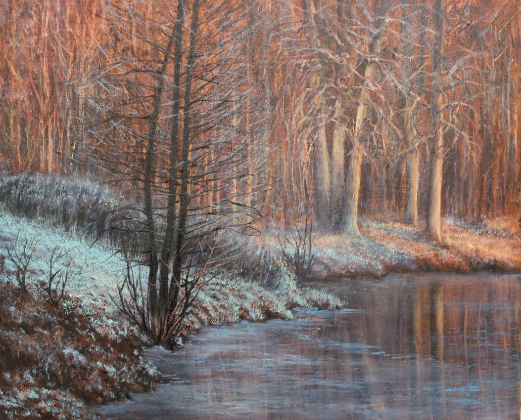 Morning Frost — original oil on canvas painting by Viktor Kucheryavyy