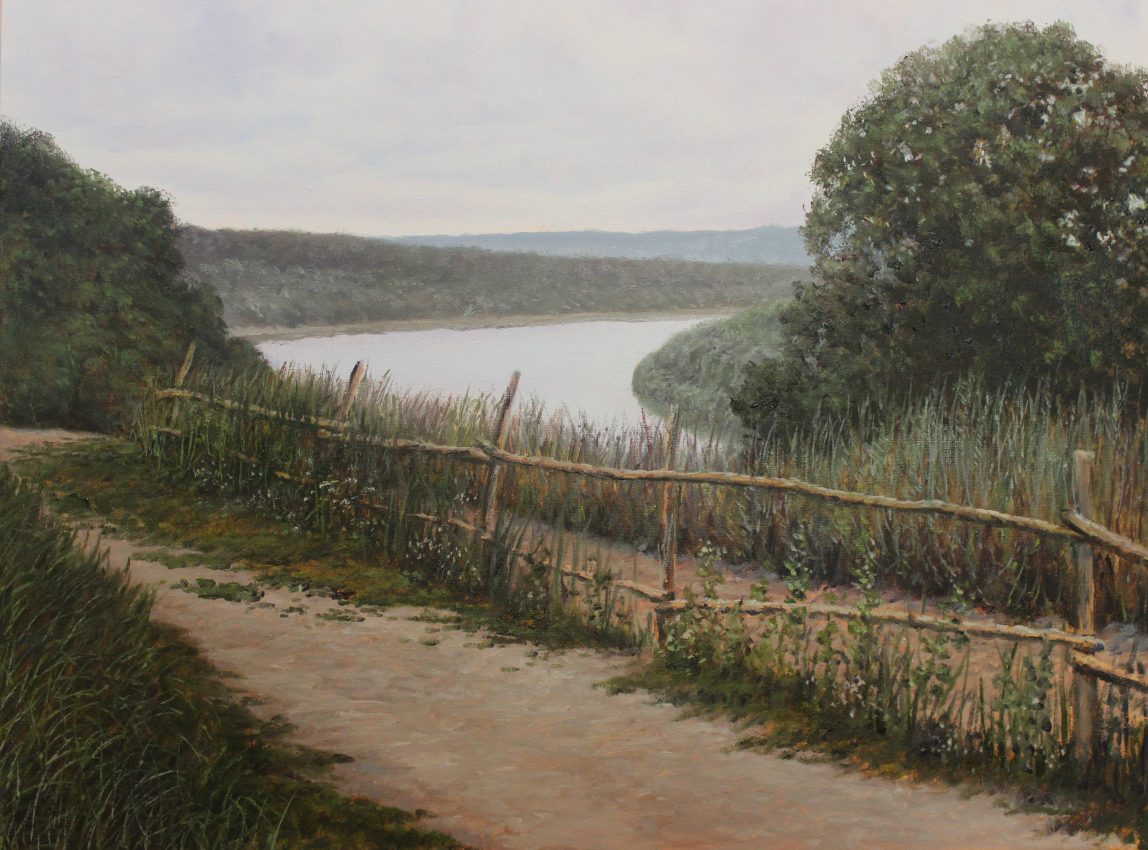 Midsummer Haze — summer memories oil painting by Viktor Kucheryavyy, 45 x 60 cm