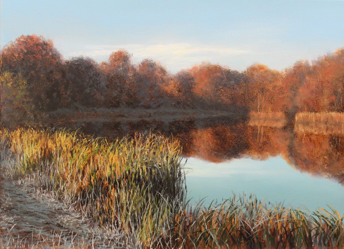 The Blush of Fall — original oil on canvas painting by Viktor Kucheryavyy, 40 x 55 cm