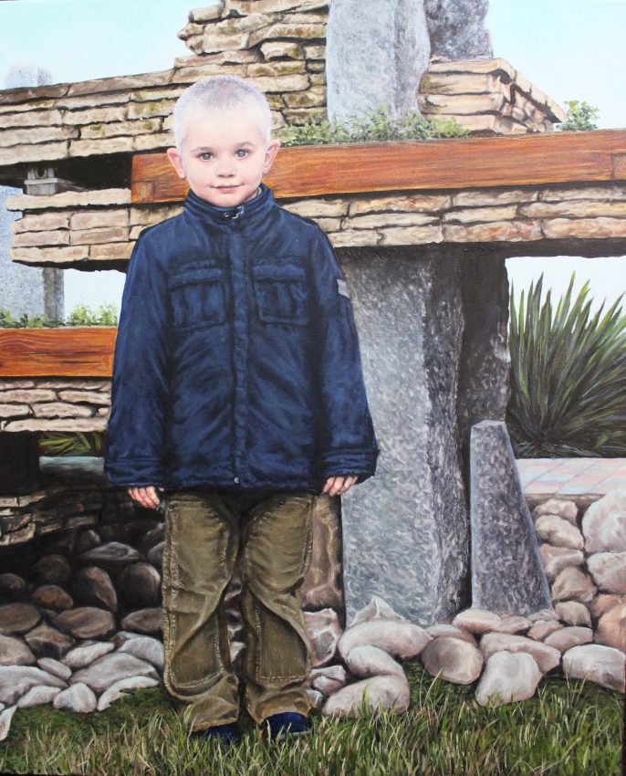 Neighborhood Boy — portraits oil painting by Viktor Kucheryavyy, 
