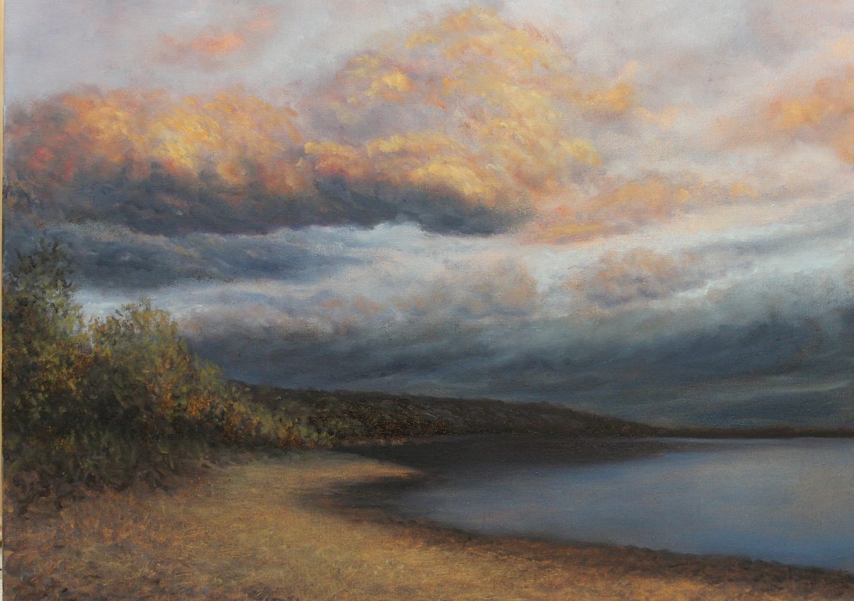 Changing Weather — original oil on canvas painting by Viktor Kucheryavyy, 40 x 55 cm