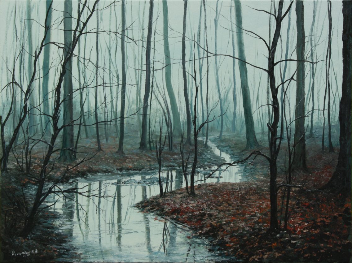 Winter Is Nigh — original oil on canvas painting by Viktor Kucheryavyy