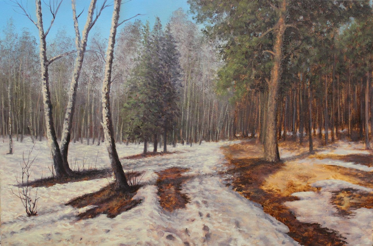 It’s Getting Warmer — original oil on canvas painting by Viktor Kucheryavyy