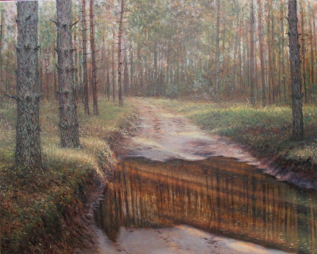 No Obstacle — golden fall oil painting by Viktor Kucheryavyy, 60 x 75 cm
