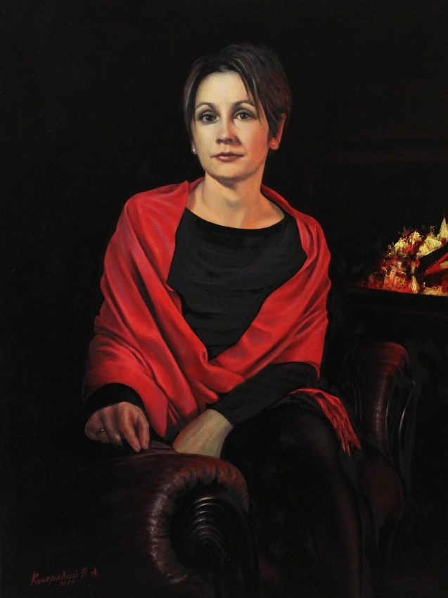 My Muse — portraits oil painting by Viktor Kucheryavyy, 