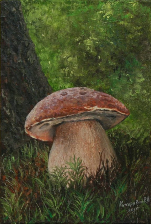 Solitude — summer memories oil painting by Viktor Kucheryavyy, 