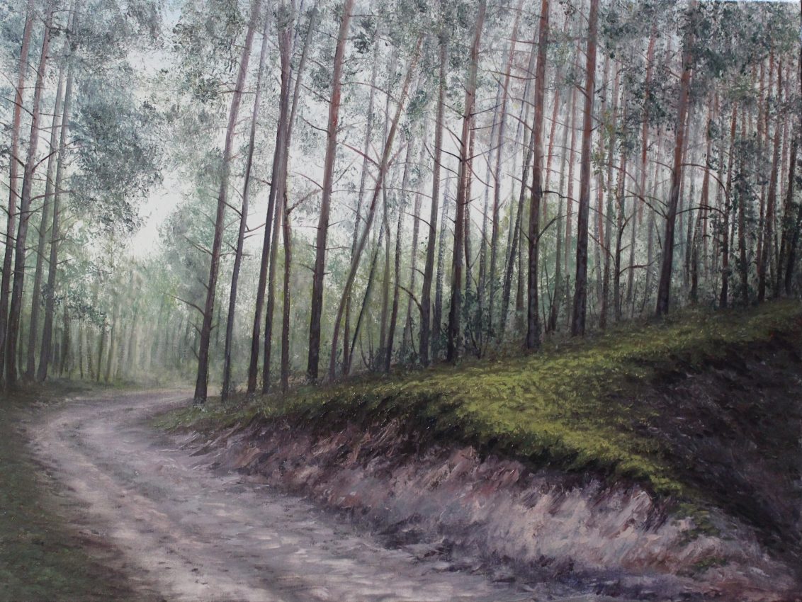 Adventure Awaits — original oil on canvas painting by Viktor Kucheryavyy, 45 x 60 cm