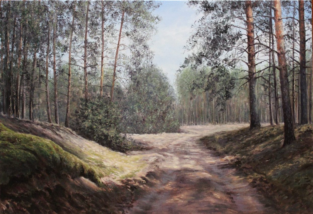 Into the Light — summer memories oil painting by Viktor Kucheryavyy, 