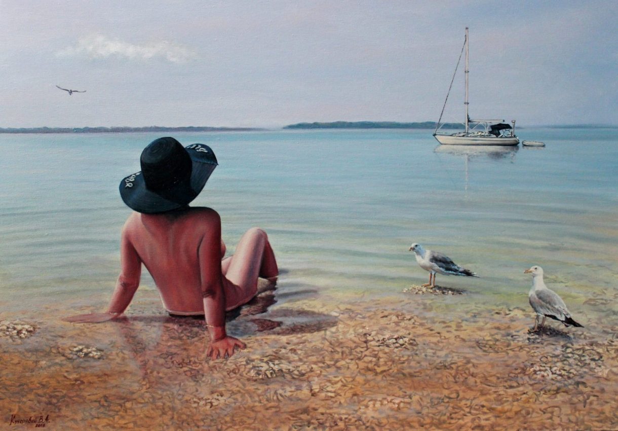 Come See This! — oil painting by Viktor Kucheryavyy