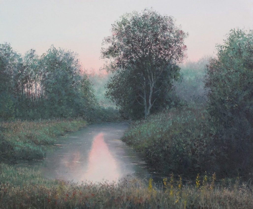 Hazy Evening in Summer — oil painting by Viktor Kucheryavyy