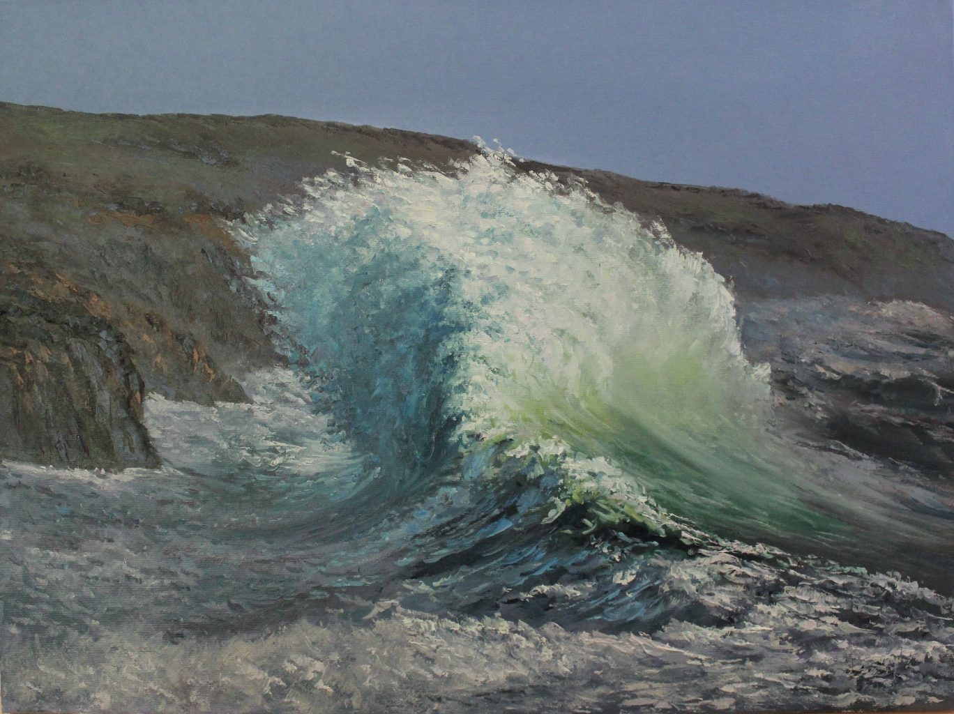 Stormy Day — original oil on canvas painting by Viktor Kucheryavyy, 45 x 60 cm