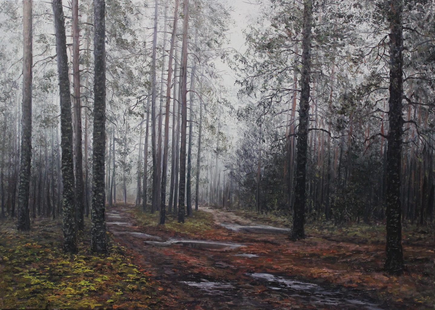 Rainy Weather — landscape oil paintings collection