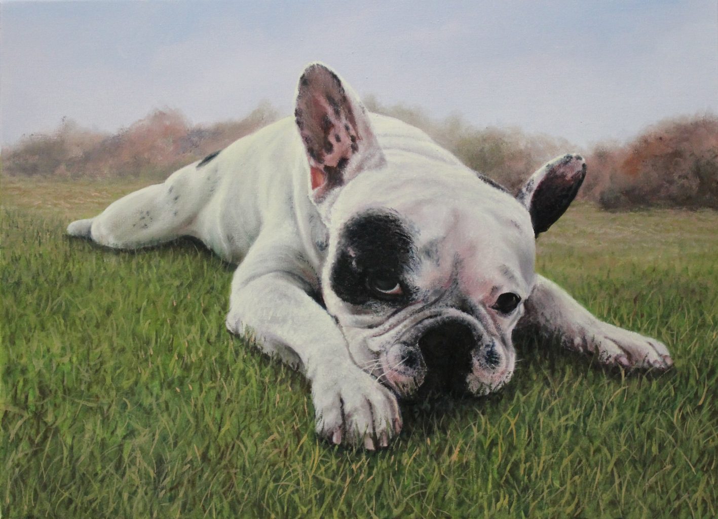 Bob the Bulldog — original oil on canvas painting by Viktor Kucheryavyy