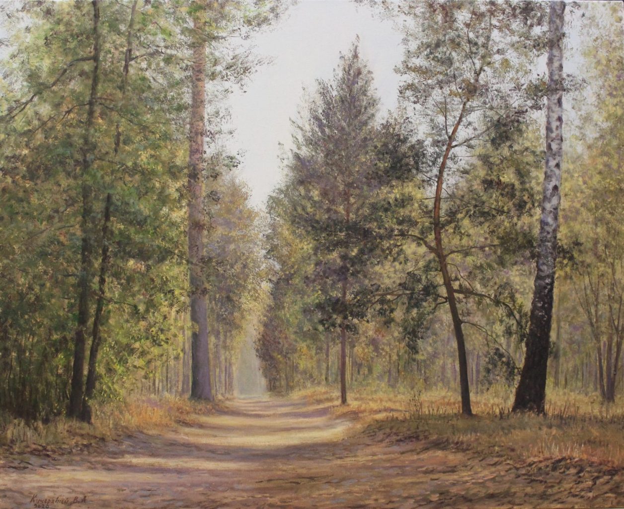The Road Home — summer memories oil painting by Viktor Kucheryavyy, 65 x 80 cm
