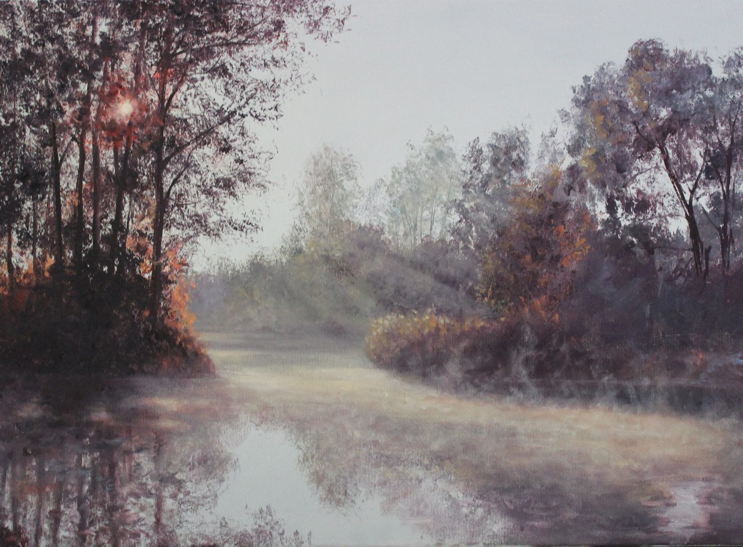 Last Rays of Summer — original oil on canvas painting by Viktor Kucheryavyy, 40 x 55 cm