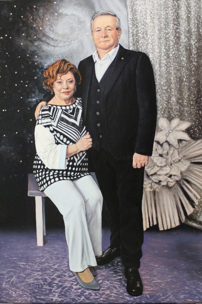 Festive Occasion — portraits oil painting by Viktor Kucheryavyy, 