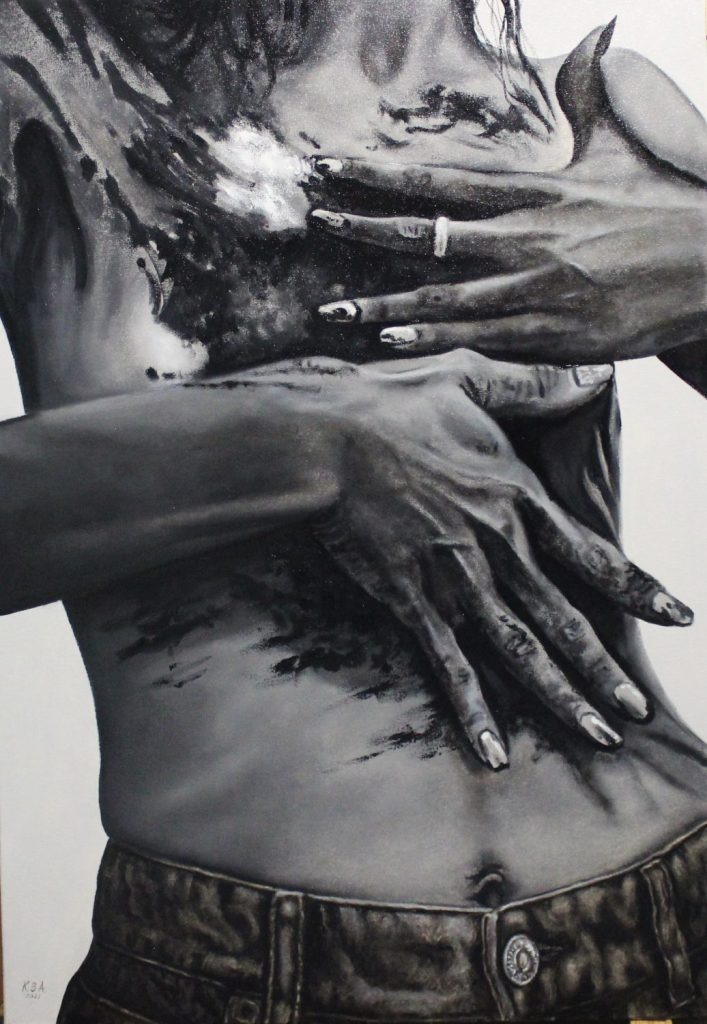 Erotic Hues — portraits oil painting by Viktor Kucheryavyy, 100 x 70 cm