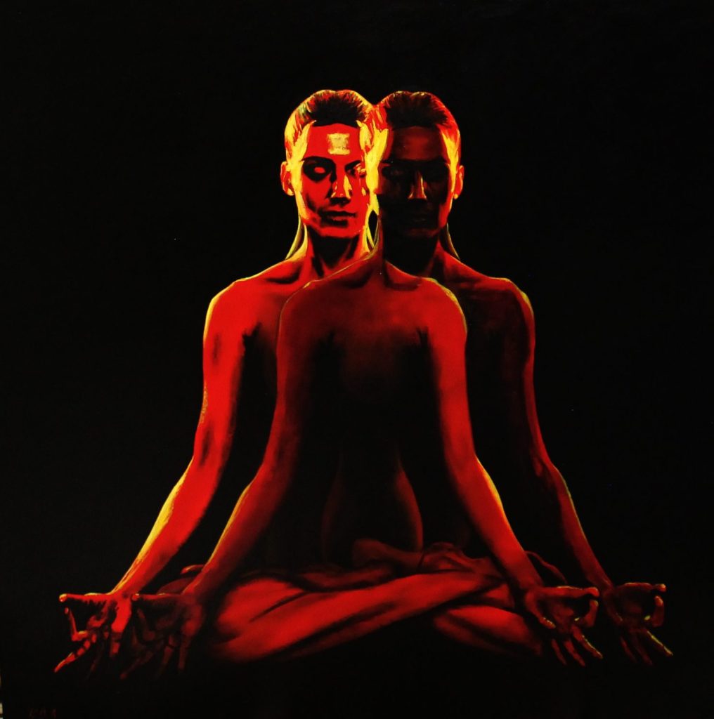 Transcendence — portraits oil painting by Viktor Kucheryavyy, 100 x 100 cm
