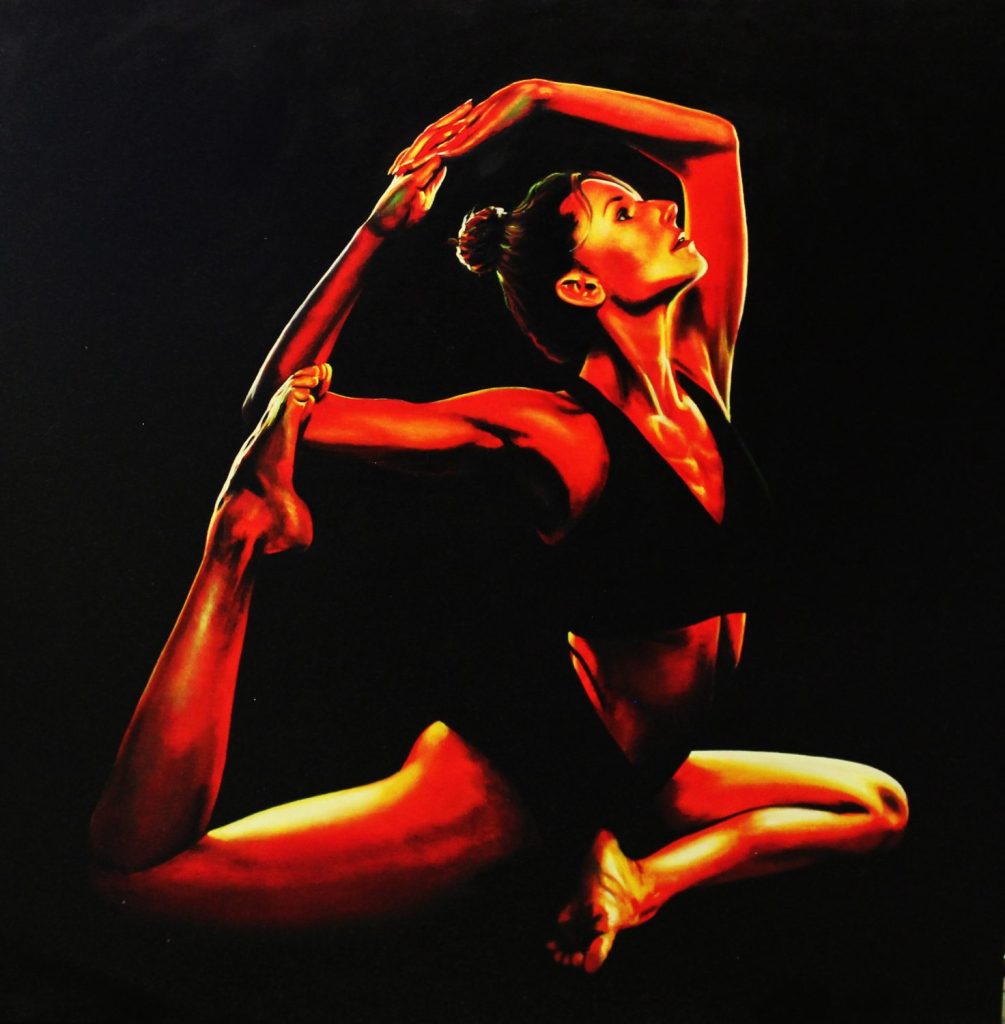 Bend Not Break — portraits oil painting by Viktor Kucheryavyy, 110 x 110 cm