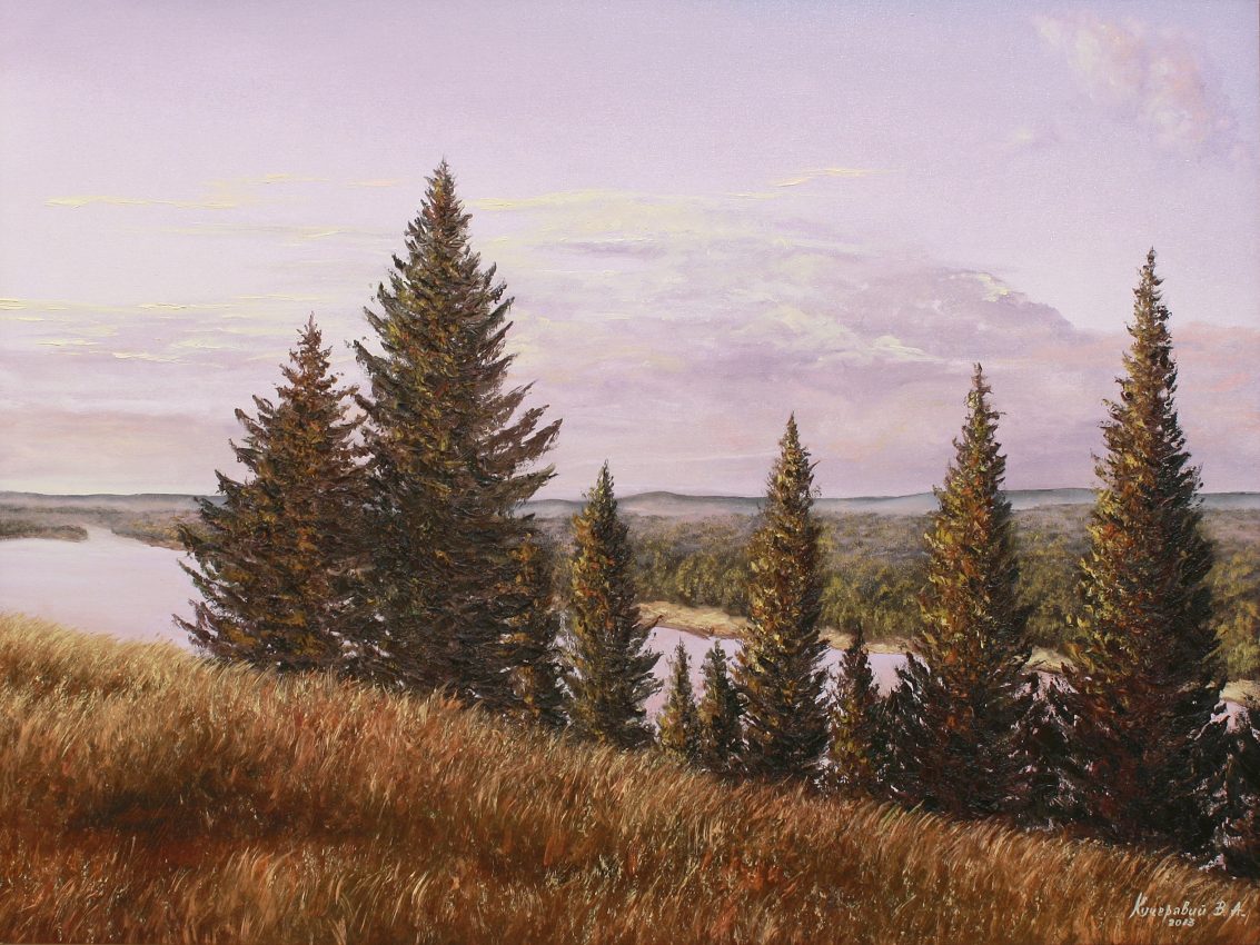 Balmy Fall — original oil on canvas painting by Viktor Kucheryavyy, 60 x 80 cm