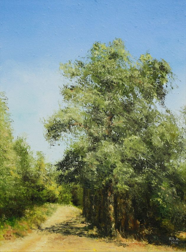 Heat — original oil on canvas painting by Viktor Kucheryavyy, 40 x 30 cm