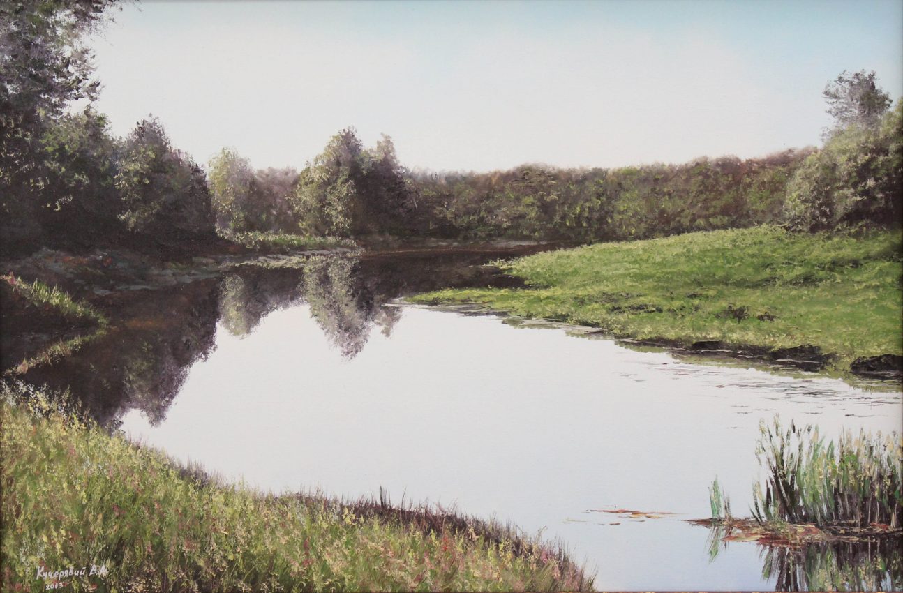 Serenity — original oil on canvas painting by Viktor Kucheryavyy, 40 x 60 cm