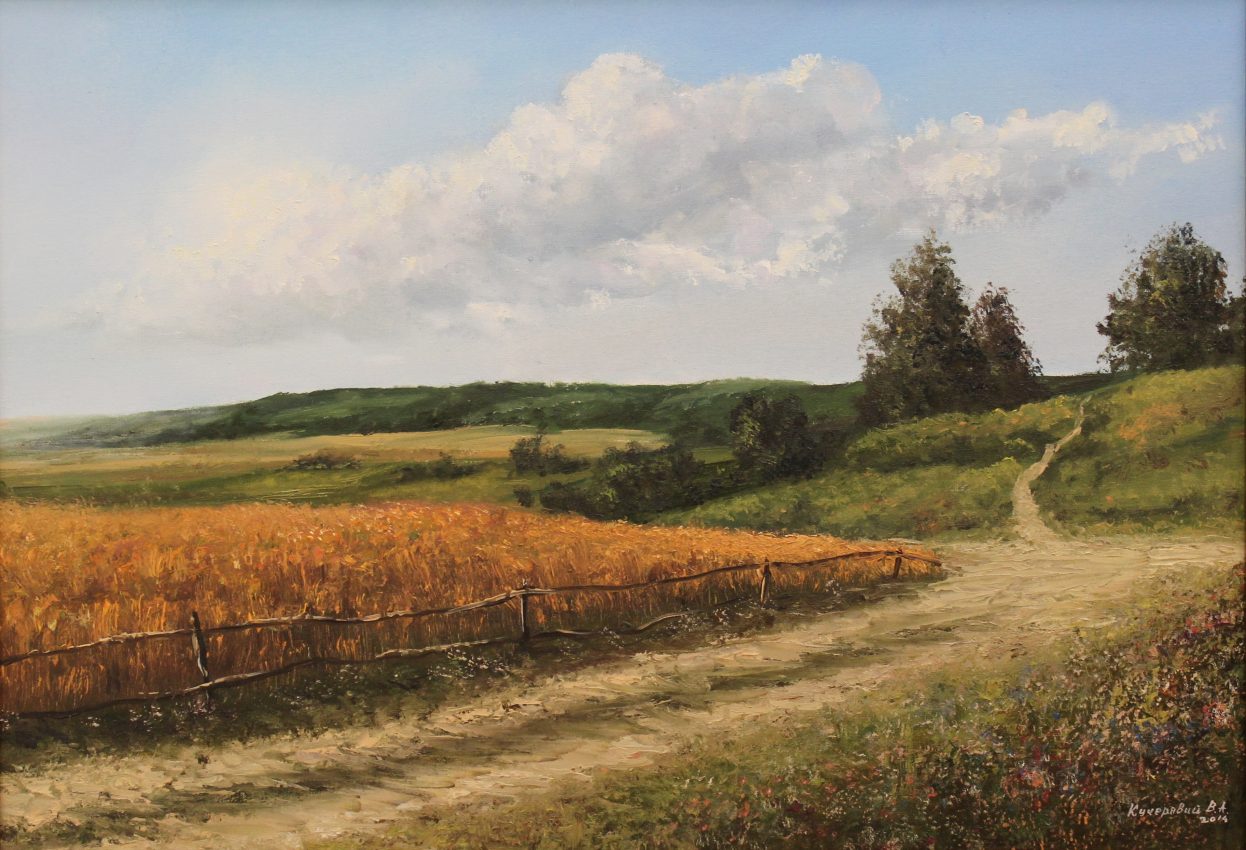 Balmy July — summer memories oil painting by Viktor Kucheryavyy, 