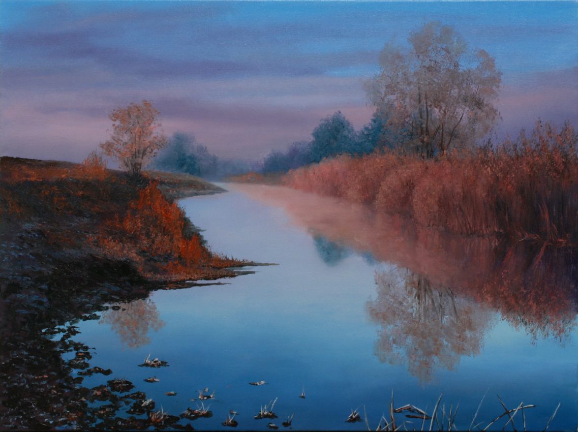 It’s Frosty — original oil on canvas painting by Viktor Kucheryavyy