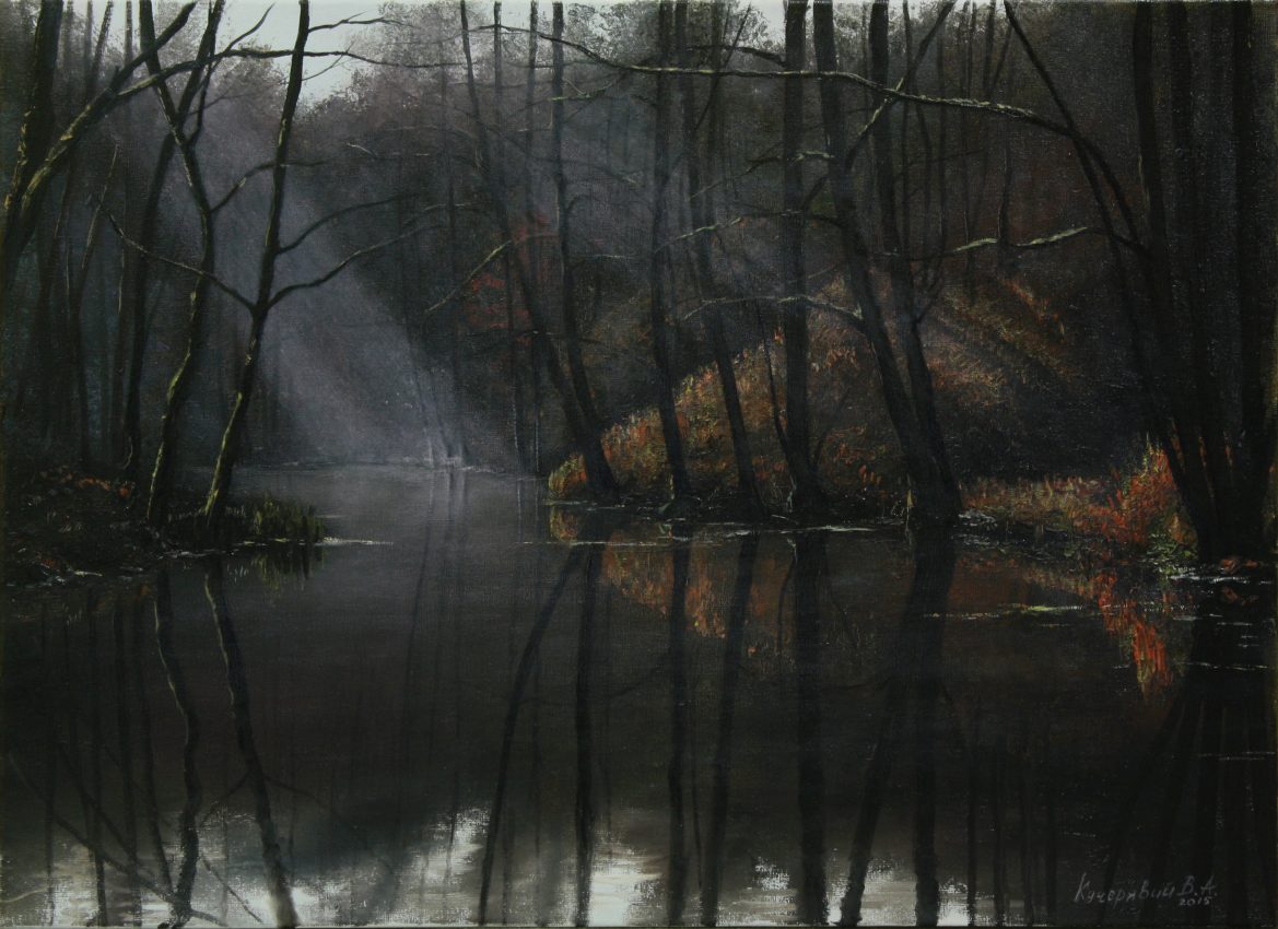 Rays of Hope — original oil on canvas painting by Viktor Kucheryavyy, 40 x 55 cm