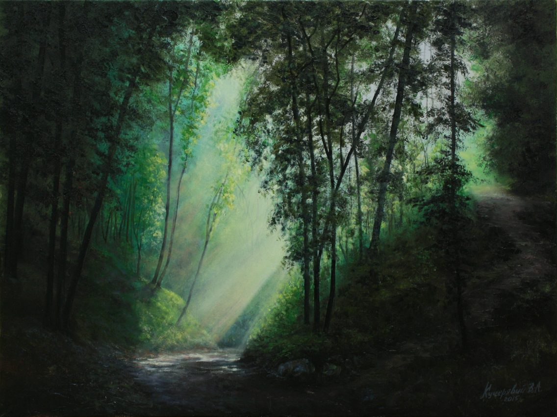 Breaking Through — original oil on canvas painting by Viktor Kucheryavyy