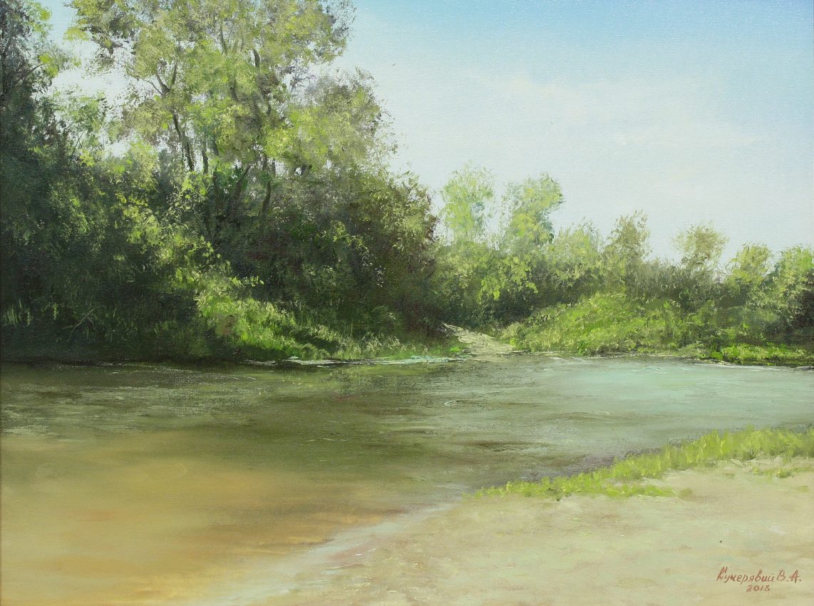 Summer — summer memories oil painting by Viktor Kucheryavyy, 