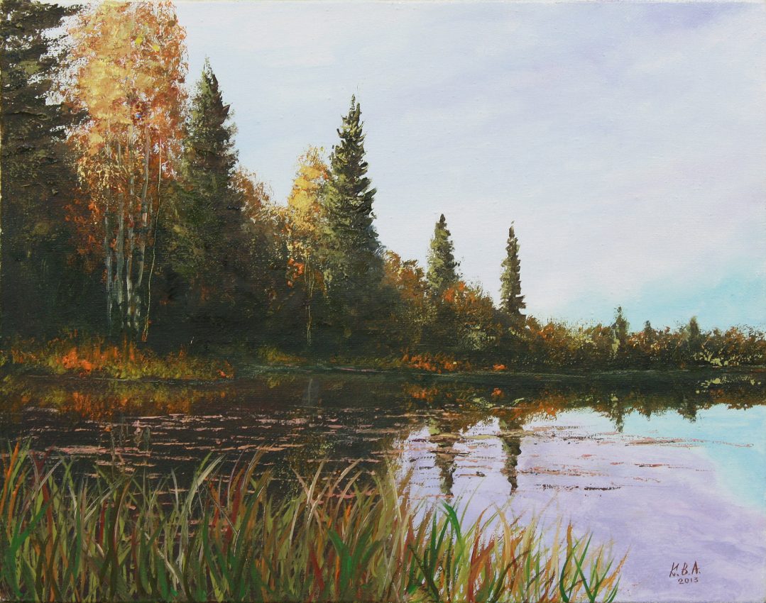 At Dawn — sunsets & dawns oil painting by Viktor Kucheryavyy, 