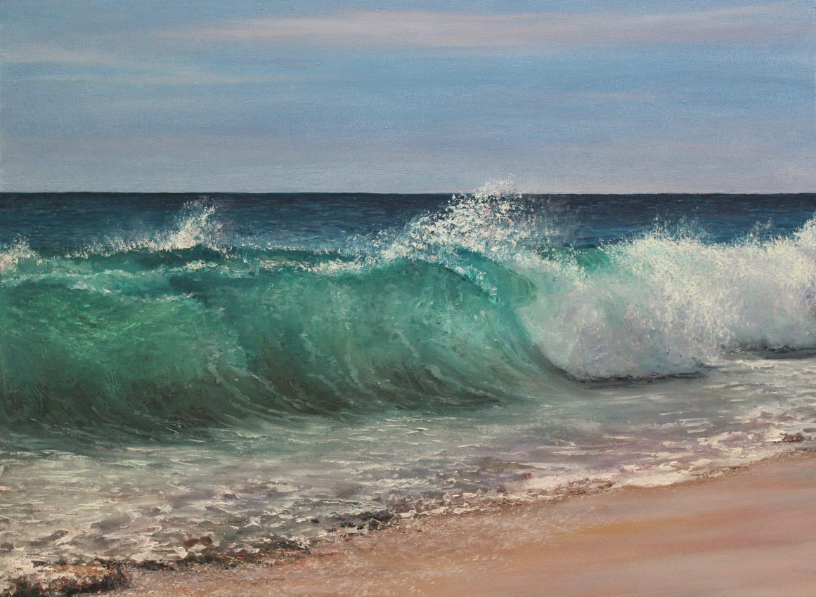 Turbulent Sea — down by the sea oil painting by Viktor Kucheryavyy, 