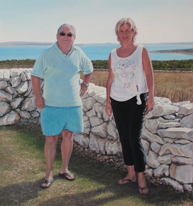 Friends from Croatia — portraits oil painting by Viktor Kucheryavyy, 