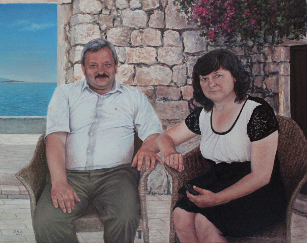 20 Years Together — original oil on canvas painting by Viktor Kucheryavyy