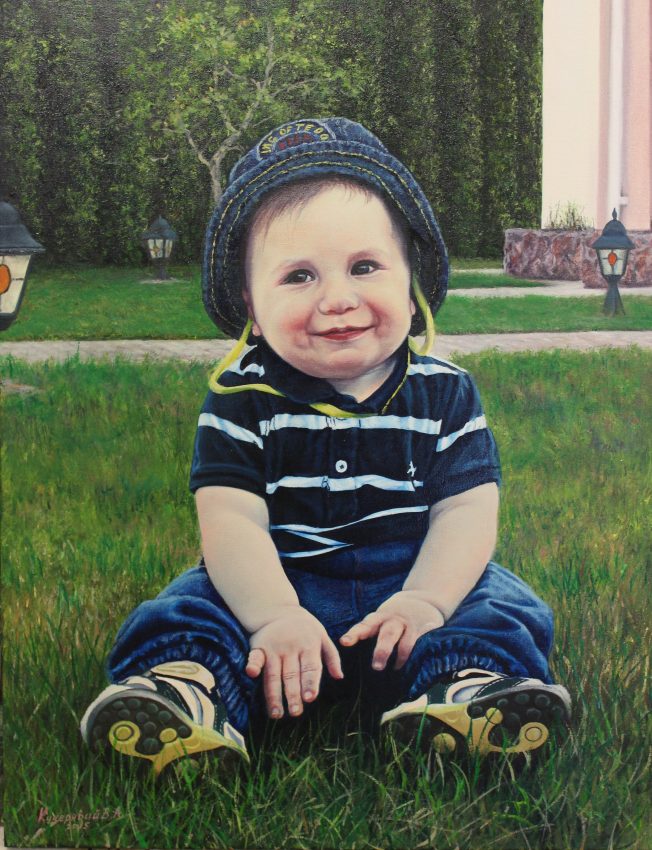 Misha — portraits oil painting by Viktor Kucheryavyy, 